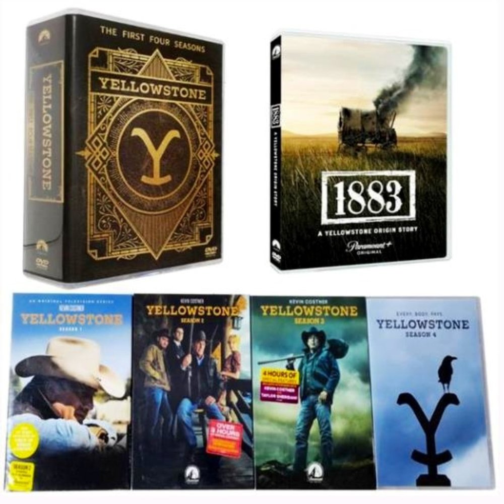 Yellowstone Season 1-4 & A Yellowstone Origin Story 1883.DVD BOX SET NEW SEALED